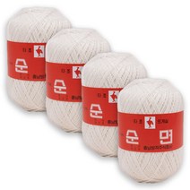 타조 순면 30수 구정뜨개실 4p, 102 아이보리