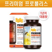 뉴질랜드 프로폴리스 365 프리미엄 비프로폴리스 플라보노이드 추출물 아연 캡슐 환절기 온가족 건강증진 항산화 영양제 효능 대용량, 1개