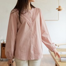 엘피첼 자수레이스 블라우스