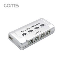 0K 케이블 젠더짹 TB012 USB 공유기 4대1 선택기 USB 2.0 수동 스위치 및 프로그램 전환 방식