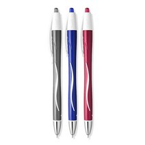 빅 아틀란티스 이그젝트 0.7mm 노크식 볼펜 필기구/문구/컬러펜/펜, 청색, 1개