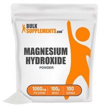 BulkSupplements. com 수산화 마그네슘 파우더 - 천연 완하제 - 마그네슘 보충제 - 장 지원 - 여성용 마그네슘 보충제 (100g - 3.5온스), 3.53 Ounce (Pack of 1)