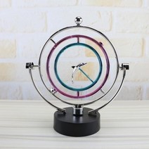 회전 영구 모션 스윙 천체 글로브 뉴턴 진자 모델 운동 궤도 가제트 홈 장식 공예, color607
