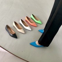 킴슈슈 국내산 여성 발편한 수제화 단아하고 고급스러운 소가죽 발레리나 힐 1cm