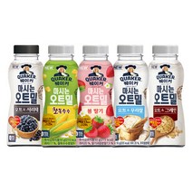 퀘이커 마시는 오트밀 20개 혼합구성, 우리쌀x8개+봄딸기x6개+찰옥수수x8개