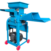 사료 잔가지 절단기 파쇄기 2400W 나뭇가지 우드칩, 다기능 이중 호퍼 +380V5.5Kw 모터