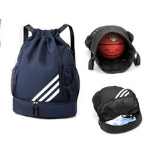 제너럴케이 올인원 스포츠 농구 축구 공가방 헬스 운동화수납 백팩, 네이비