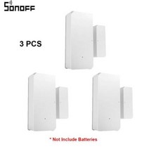 라앤모 스마트홈키트 SONOFF DW2 스마트 와이파이 자기 도어 윈도우 센서 알람 홈 자, 3PCS