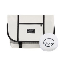 커플 메신저백 크로스백 학생 학교 학원 가방 젤론 메신저 + 파우치) 뽀글강아지
