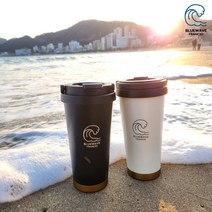 블루웨이브 스텐 카페 텀블러 500ml, 아이보리