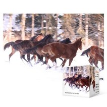 퍼즐사랑 제주 설산의 말 미니, 108피스, 혼합 색상