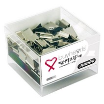 점보 실버날크립 바이하츠 날 대 JA 제철 60매 클립 크립 사무용 집게 사무비품 사무용품