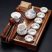 Old Wangge 중국 전통 자사호 도자기 다도세트 다기세트 효리네 민박, 6.녹색다기+연갈색, 1개