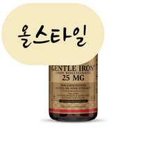[해외] 솔가 철분 젠틀 아이언 25mg 90베지캡슐 미국직구 gentle iron, 1개, 90개