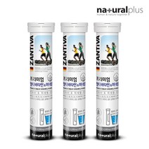 내츄럴플러스 잔티바 프리미엄 발포 멀티비타민 앤 미네랄 4500mgX20정 3통, 4500mg