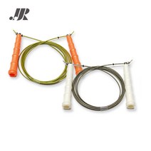 JJR줄넘기 JJR 초고속와이어줄넘기 JJR-250MSP 다이어트 2단뛰기, 흰색(투명)