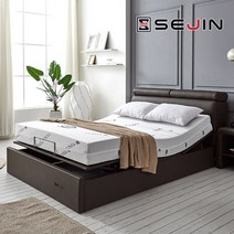 세진침대 마루 리클라이너 모션베드 전동침대+코지블루 천연라텍스 230T 매트리스, 마루 모션베드+천연라텍스230T(모카그레이)