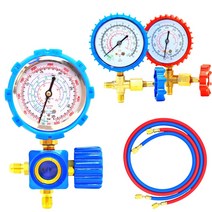 매니폴드게이지 싱글 세트 구신냉매 겸용 R22 R410A 에어컨 냉매 가스 충전 게이지, C : R410A 신냉매용(일반)