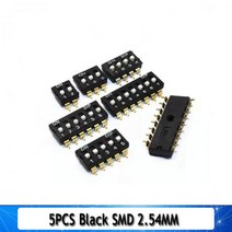 슬라이드 타입 스위치 모듈 1 2 3 4 5 7 8 10 핀/1.27/2.54mm 위치 방식 SMD/딥 피치 토글 스냅 다이얼 스위치 개, 03 Black SMD 2.54MM _ 02 10 P