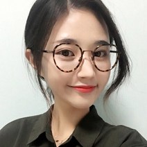 더브릴레 남자 여자 빈티지 라운드 솔텍스 메탈 안경테