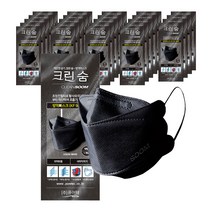 크린숨 국산 KF94 마스크 대형 개별포장 화이트 블랙 25매
