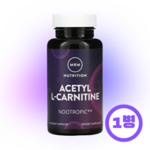 엠알엠 MRM 뉴트리션 아세틸 L-카르니틴 베지 캡슐 60정, 1개