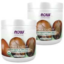 Now Foods 100% 시어 버터, 207ml, 2개