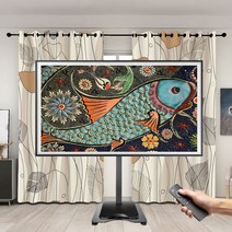 전동식 UP DOWN 자동 높이조절 75인치티비거치대 LG 삼성 프레임 티비스탠드 이동식TV거치대