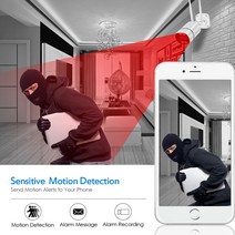 홈캠 펫cctvBESDER-5mp IPCamera Wifi 야외 Ai 인간 감지 오디오 무선 카메라 1080P HD 컬러 적외선 야간, 01 2MP NO Card_01 EU 플러그