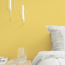 새로고침 만능풀바른벽지 실크 SH15086-6 기분좋은하루 옐로우, 일반풀바른벽지, 340cm