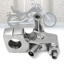 mm 오토바이 클러치 퍼치 레버 알루미늄 합금 실버 미러 홀더 브래킷 마운트 harleyamp honda shadow vt tools, 없음