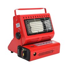 1.3KW 야외 가스 히터 휴대용 카드 유형 캠핑 낚시 텐트 더블 섭취, [01] Red