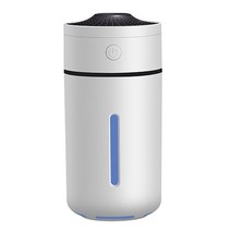 소형 공기청정기 USB 공기 가습기 정수기 230ml LED 야간 램프 조용한 아로마 에센셜 오일 디퓨저 미스, 01 White