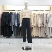 나이스클랍 플라워 패턴 프릴 쉬폰 블라우스A221PWB205-YE