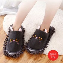 탈부착패드 분리 수입 슬리퍼 바닥닦이 리필 착용 편한 겸실내화 집안 발 먼지제거 걸래덧신 찍찍이 슈 일체 청소 형걸레, 쿠팡 고양이