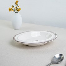시라쿠스 메이플 브런치 플레이팅 접시 오벌볼, 1P, 코지그레이