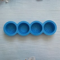 토끼몰드 석고방향제몰드 곰돌이몰드 3D 수제 실리콘 비누 금형 4 꽃 유형 바 만들기 도구 DIY 원형 수지, 02 blue, 02 blue