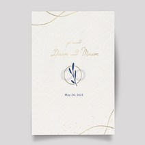 마음닷컴 청첩장 세트 M9514 봉투 스티커 포함 인쇄무료, 50매