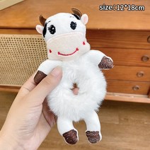 새로운 여자 여자 귀여운 만화 개구리 팬더 토끼 플러시 탄성 헤어 밴드 헤어 Scrunchie 사랑스러운 포니 테일 홀더 헤어 액세서리