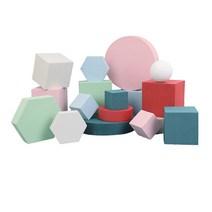 달자샵 감각적인 도형디자인 사진촬영 소품 다용도 고급 전시다이 스툴 진열대, 화이트-1Pcs, 대형육각형