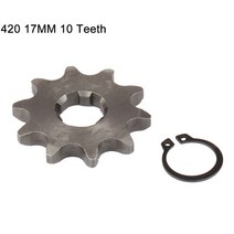 420 420h 체인 17mm 10 -19 치아 앞 엔진 스프로킷 taotao kayo bse xmotos apollo ssr 110 125cc 먼지 구덩이 자전거 atv quad, 10톤