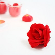 제이벌룬 프로포즈이벤트 led촛불과 조화장미세트, 조화장미/투명컵50개, 1세트