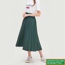 베네통 60%OFF[베네통]플리츠 밴딩 스커트 BASK08111