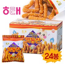 캐릭터볼펜증정 + 해태 미니 맛동산 38g x 24봉 미니스낵 국민과자 맛동산 사무실 간식 회사 직원 탕비실과자 학교 학원 어린이 과자
