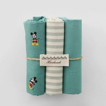 원단패키지 디즈니원단 미키마우스 민트3종41455, 1/4마(3장)