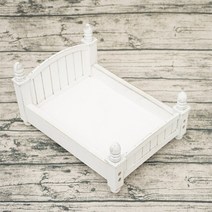 아기 침대 토퍼 신생아 나무 휴대용 키트 보름달 의 오래된 사진 소품 모바일 가구 촬영 포즈 요람, 나무 침대-b