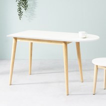 [카미코코] LPM 4컬러 반타원 1400X600 테이블, 화이트네추럴