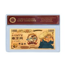 Japan Anime Spirited Away 지폐 세트 골드 만화 티켓 엔 소장품 럭키 코인 기념품 선물, [10] 1pc note 5 sleeve