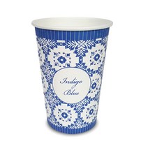 하늘눈플러스 공컵 인디고블루 일회용컵 13온스(390ml) 150개입 종이컵, 1box