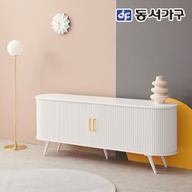 동서가구 네오 로드리 원목 템퍼보드 슬라이딩 미닫이 1800 거실장 TV다이, 월넛 사선형